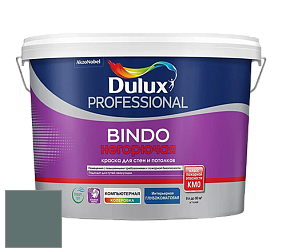Краска DULUX LUXIUM BINDO НЕГОРЮЧАЯ 9л глубокоматовая краска цвет NCS S 6010-B70G 