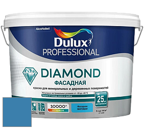 Краска DULUX LUXIUM DIAMOND ФАСАДНАЯ матовая краска цвет NCS S 3050-R90B 