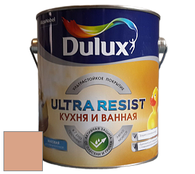 Краска DULUX LUXIUM ULTRA RESIST КУХНЯ И ВАННАЯ матовая ультрастойкая краска цвет 70YR 45/261 Cozy Melon