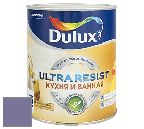 Краска DULUX LUXIUM ULTRA RESIST КУХНЯ И ВАННАЯ полуматовая ультрастойкая краска цвет NCS S 4030-R60B 