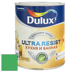 Краска DULUX LUXIUM ULTRA RESIST КУХНЯ И ВАННАЯ полуматовая ультрастойкая краска цвет 77GY 33/506 Ogre Green