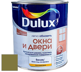 Краска DULUX LUXIUM ОКНА И ДВЕРИ полуматовая краска цвет 70YY 18/350 