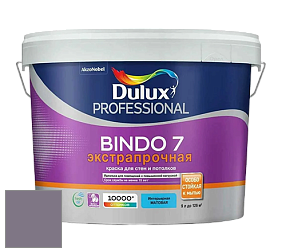 Краска DULUX LUXIUM BINDO 7 Экстрапрочная матовая краска цвет 42RB 21/094 Plum Paste