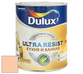 Краска DULUX LUXIUM ULTRA RESIST КУХНЯ И ВАННАЯ полуматовая ультрастойкая краска цвет 81YR 67/247 Phenomenal Peach