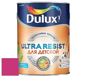 Краска DULUX LUXIUM ULTRA RESIST ДЛЯ ДЕТСКОЙ ультрастойкая матовая краска цвет RAL 4010 