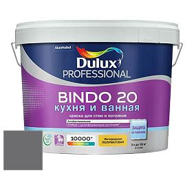 Краска DULUX LUXIUM BINDO 20 Кухня и Ванная полуматовая краска цвет NCS S 6502-R50B 
