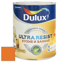 Краска DULUX LUXIUM ULTRA RESIST КУХНЯ И ВАННАЯ полуматовая ультрастойкая краска цвет NCS S 1080-Y40R 