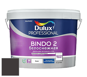 Краска DULUX LUXIUM BINDO 2 глубокоматовая краска цвет RAL 8019 