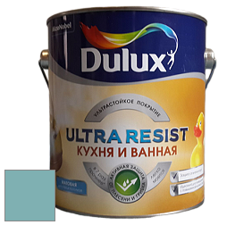 Краска DULUX LUXIUM ULTRA RESIST КУХНЯ И ВАННАЯ матовая ультрастойкая краска цвет RAL 6034 