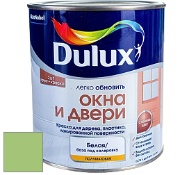 Краска DULUX LUXIUM ОКНА И ДВЕРИ полуматовая краска цвет NCS S 1050-G30Y 