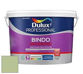 Краска DULUX LUXIUM BINDO НЕГОРЮЧАЯ 9л глубокоматовая краска цвет 10GY 54/238 Shy Blossom