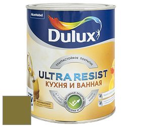 Краска DULUX LUXIUM ULTRA RESIST КУХНЯ И ВАННАЯ полуматовая ультрастойкая краска цвет NCS S 4550-G70Y 