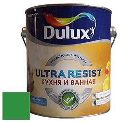 Краска DULUX LUXIUM ULTRA RESIST КУХНЯ И ВАННАЯ матовая ультрастойкая краска цвет 70GY 22/546 Emerald Isle