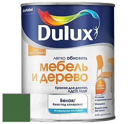 Краска DULUX LUXIUM МЕБЕЛЬ И ДЕРЕВО матовая краска цвет NCS S 4550-G20Y 