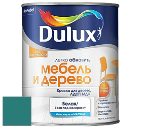 Краска DULUX LUXIUM МЕБЕЛЬ И ДЕРЕВО матовая краска цвет 80GG 19/231 Peacock Fan
