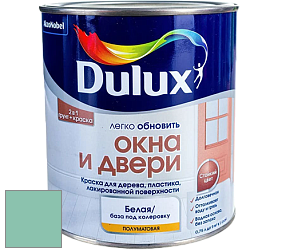 Краска DULUX LUXIUM ОКНА И ДВЕРИ полуматовая краска цвет 30GG 49/211 West Coast Green
