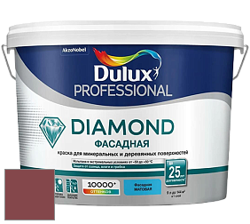Краска DULUX LUXIUM DIAMOND ФАСАДНАЯ матовая краска цвет 90RR 11/257 Tomahawk Red