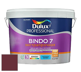 Краска DULUX LUXIUM BINDO 7 Экстрапрочная матовая краска цвет 80RR 07/260 Deep Garnet