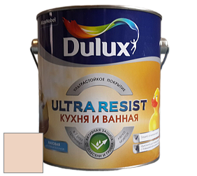 Краска DULUX LUXIUM ULTRA RESIST КУХНЯ И ВАННАЯ матовая ультрастойкая краска цвет 86YR 70/136 Morning Peach