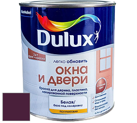 Краска DULUX LUXIUM ОКНА И ДВЕРИ полуматовая краска цвет RAL 4007 