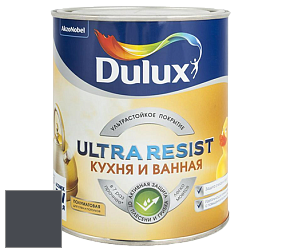 Краска DULUX LUXIUM ULTRA RESIST КУХНЯ И ВАННАЯ полуматовая ультрастойкая краска цвет RAL 7024 