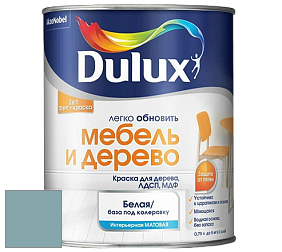 Краска DULUX LUXIUM МЕБЕЛЬ И ДЕРЕВО матовая краска цвет 30BG 37/110 Seacliff