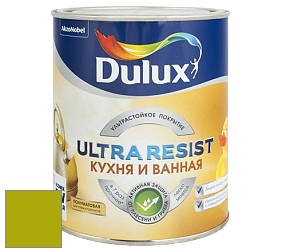 Краска DULUX LUXIUM ULTRA RESIST КУХНЯ И ВАННАЯ полуматовая ультрастойкая краска цвет 76YY 39/616 Zesty Zucchini
