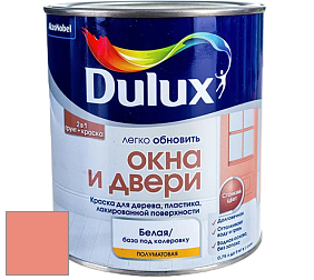 Краска DULUX LUXIUM ОКНА И ДВЕРИ полуматовая краска цвет NCS S 1050-Y80R 