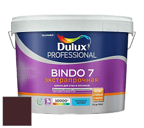 Краска DULUX LUXIUM BINDO 7 Экстрапрочная матовая краска цвет 74RR 05/092 Chic Chocolate