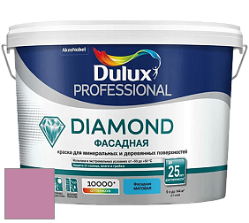 Краска DULUX LUXIUM DIAMOND ФАСАДНАЯ матовая краска цвет 30RR 34/277 Russian velvet 6