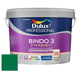 Краска DULUX LUXIUM BINDO 3 Стандарт глубокоматовая краска цвет RAL 6029 