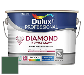 Краска DULUX LUXIUM DIAMOND EXTRA MATT глубокоматовая краска цвет NCS S 6030-G10Y 