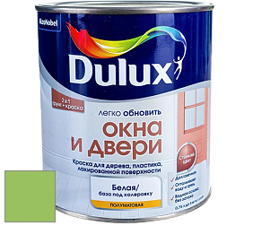 Краска DULUX LUXIUM ОКНА И ДВЕРИ полуматовая краска цвет 30GY 46/469 