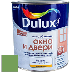 Краска DULUX LUXIUM ОКНА И ДВЕРИ полуматовая краска цвет 50GY 29/382 