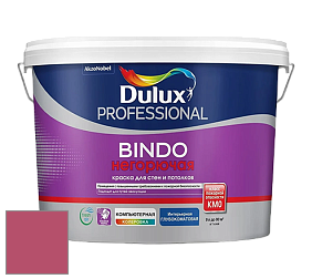 Краска DULUX LUXIUM BINDO НЕГОРЮЧАЯ 9л глубокоматовая краска цвет 63RR 19/405 Berry Blossom