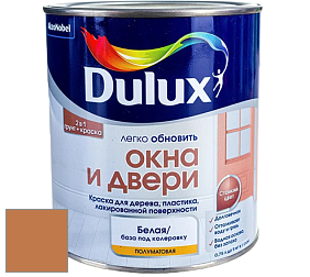 Краска DULUX LUXIUM ОКНА И ДВЕРИ полуматовая краска цвет 80YR 28/456 