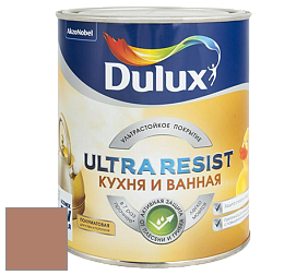 Краска DULUX LUXIUM ULTRA RESIST КУХНЯ И ВАННАЯ полуматовая ультрастойкая краска цвет 57YR 27/226 Clay Walls