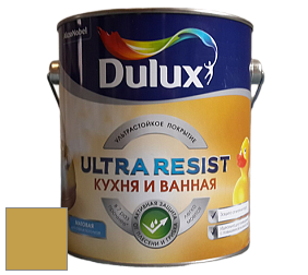 Краска DULUX LUXIUM ULTRA RESIST КУХНЯ И ВАННАЯ матовая ультрастойкая краска цвет 37YY 39/443 Mustard Oil