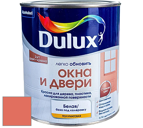 Краска DULUX LUXIUM ОКНА И ДВЕРИ полуматовая краска цвет 26YR 30/511 Oriental Coral