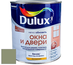Краска DULUX LUXIUM ОКНА И ДВЕРИ полуматовая краска цвет 10GY 29/158 Pine Forest Green