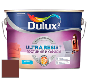 Краска DULUX LUXIUM ULTRA RESIST ГОСТИНЫЕ И ОФИСЫ ультрастойкая матовая краска цвет RAL 3009 