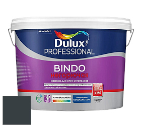 Краска DULUX LUXIUM BINDO НЕГОРЮЧАЯ 9л глубокоматовая краска цвет RAL 7016 