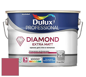 Краска DULUX LUXIUM DIAMOND EXTRA MATT глубокоматовая краска цвет 90RR 18/450 Ruby fountain 4