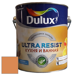 Краска DULUX LUXIUM ULTRA RESIST КУХНЯ И ВАННАЯ матовая ультрастойкая краска цвет 80YR 34/468 Peeping Tom