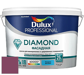 Краска DULUX LUXIUM DIAMOND ФАСАДНАЯ матовая краска цвет 30RR 12/281 Wineberry Red