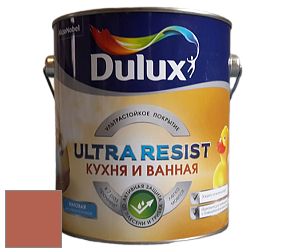 Краска DULUX LUXIUM ULTRA RESIST КУХНЯ И ВАННАЯ матовая ультрастойкая краска цвет NCS S 3050-Y70R 