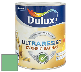 Краска DULUX LUXIUM ULTRA RESIST КУХНЯ И ВАННАЯ полуматовая ультрастойкая краска цвет 90GY 42/355 Paradise green 5