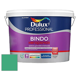 Краска DULUX LUXIUM BINDO НЕГОРЮЧАЯ 9л глубокоматовая краска цвет 10GG 33/404 Fairy Tale Green