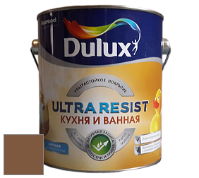Краска DULUX LUXIUM ULTRA RESIST КУХНЯ И ВАННАЯ матовая ультрастойкая краска цвет NCS S 6030-Y30R 
