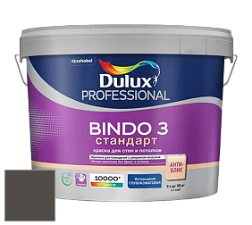 Краска DULUX LUXIUM BINDO 3 Стандарт глубокоматовая краска цвет 96YR 09/033 Thick Smoke